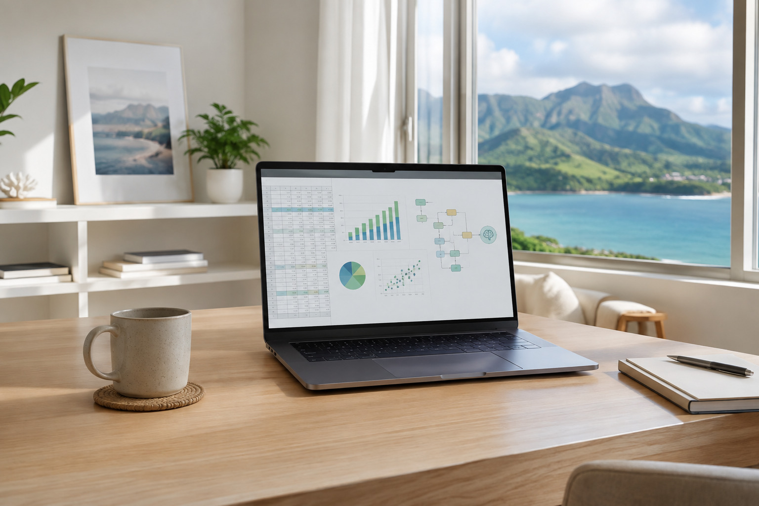 A bright Kauai-inspired professional workspace